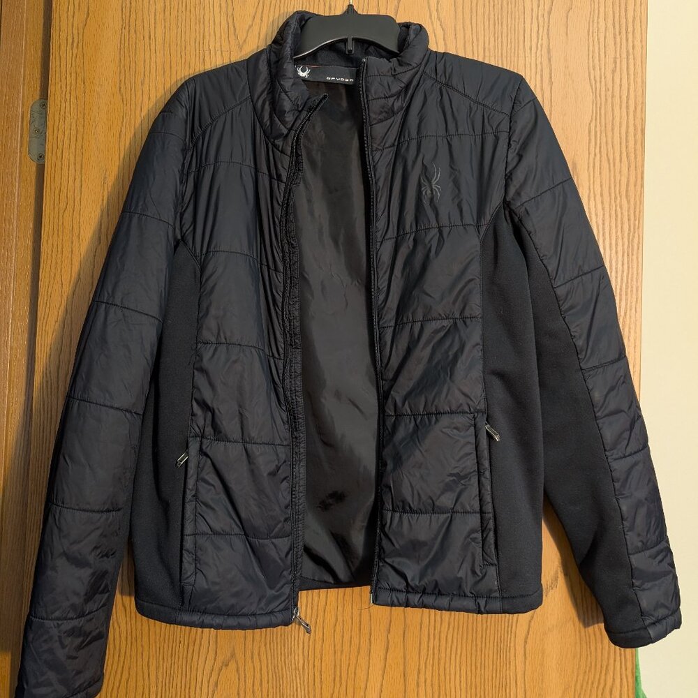 Spyder Jacket Coat Men's Size Small Black Lightweight